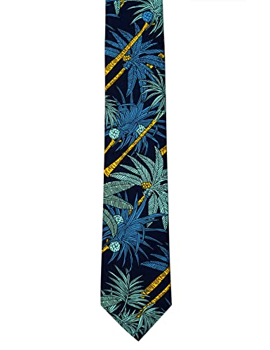 Image of BELLUNO Men's Cotton Floral Skinny Tie, 2.5 inch Width, with Gift Box