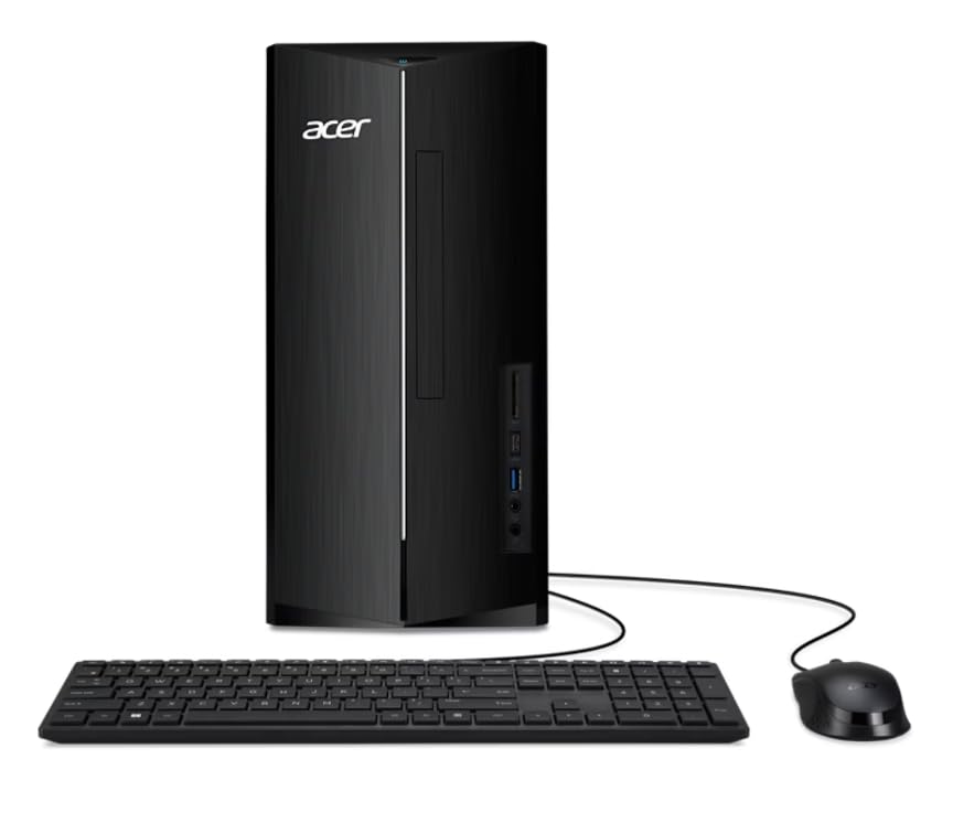 acer Aspire TC-1785-UA92 Business Desktop (Intel i5-14400, 16GB DDR5, 512GB PCIe NVMe SSD, Intel UHD, 300W PSU, WiFi 6E, Bluetooth 5.3, RJ-45, 2 HDMI, Windows 11 Pro) w/DKZ USB Port Expander