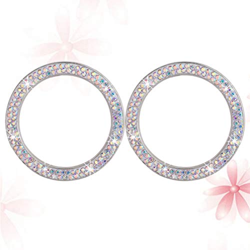 BESPORTBLE 2 peças de strass cristal para carro, decorações, anel de decoração, adesivo, decoração,