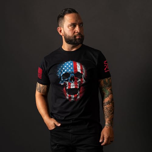 Grunt Style Amarican Reaper Skull Men's T-Shirt2