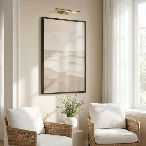 Image of Americanflat 24x36 Poster Frame with Polished Plexiglass - Streamline Collection - Thin Border Picture Frame for Wall Display - Hanging Hardware Included - Black