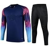 Maglia da portiere professionale: progettata for prestazioni elevate, questa maglia da portiere a maniche lunghe offre una vestibilità sportiva e sicura. Il tessuto resistente e traspirante allontana l'umidità for mantenerti fresco e asciutto durante gli allenamenti intensi di calcio o rugby e le partite competitive, offrendoti comfort for tutta la partita.