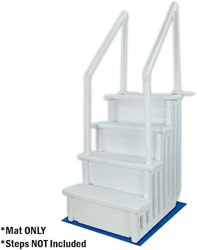 Miniatura 2 de Aqua Select Tapete de escalera de piscina de 48 pulgadas x 56 pulgadas  Protege tu revestimiento de vinilo para piscina  Cojín entre escalera o