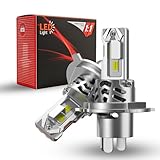 JICPLLX H4LEDヘッドライト 車検対応 Hi/Lo切替 40000LM 35W*2 6500K 純正ハロゲンサイズ H4 LED ヘッドライト 爆光 取り付けが簡単 高光効CSPチップ搭載 DC12V 6重放熱 高速回転冷却ファン 長寿命 瞬間起動 Y4-H4