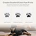 RENEWREVITAL Paw Print Kit for Dogs, 4 Pcs Ink Pad & 2 Wooden Frames, Dog Paw Print Memorial Kit for Pet Lovers Gift, Black&Natural