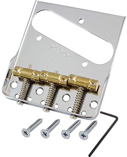 Bridge - Gotoh, Vintage Tele, Cut-Down Sides, In-Tune Saddles, Color: Chrome