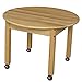Wood Designs WD83018C6 - Mobile 30" Round Hardwood Table with 18" Legs