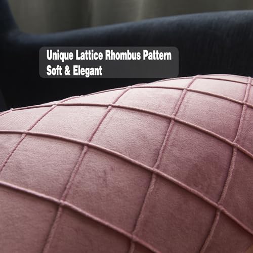GONOVE Velvet Cushion Covers 40 X 40cm Soft Decorative Throw Pillow Cases Set of 2 Square Pillow Covers Dusky Pink Pillowcases with Invisible Zipper for Home Couch Sofa Bed - Image 3
