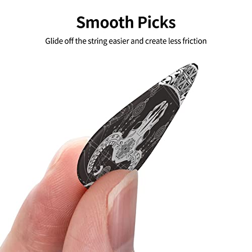 Lot de 12 médiators de guitare en forme de tête de mort – Noir – Pour guitare électrique et basse – Cadeau idéal pour les amateurs de guitare acoustique – Avec boîte - Les Beatles, Paul McCartney, John Lennon, RIngo Starr, George Harrison Lot de 12 médiators de guitare en forme de tête de mort - Noir - Pour guitare électrique et basse - Cadeau idéal pour les amateurs de guitare acoustique - Avec boîte – Image 5