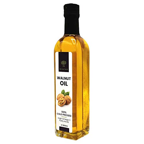 Walnut Oil 16.9 Fl Oz Hortus Verdi® Cold Pressed 100% Natural - European Sourced - Raw Vegan - Extra Virgin - Unrefined - Gluten Free (16.9) #TOP2