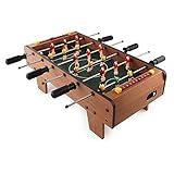 Toda la diversión de futbolín, sin ocupar la mayor parte de una sala de juegos con una mesa caro, puede jugar a la pelota con su familia y disfrutar de un buen momento.