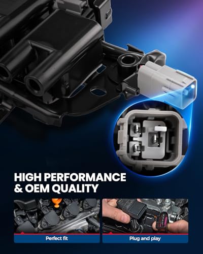Image of KAX Ignition Coils & Spark Plugs Set Fit for Elantra 2007-10, 2011-12 2.0L | (w /tool) Soul 2010-2011 2.0L UF419