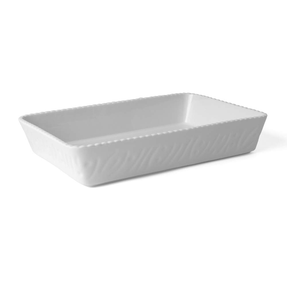 Holst PorzellanTow 14536 Casserole Dish and Display Tray Square 36 x 23 cm White 36.5 x 23 x 6 cm