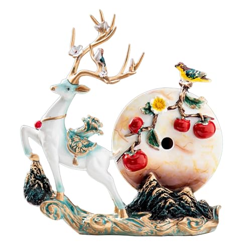 Figurine de cerf en résine design moderne pour décoration de bureau et intérieur