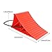 Sorandy 4PCS Heavy Duty Plastic Tire Chocks, Wheel Chock Blocks, with Rope Anti Slip High Stability for RV Camping Car Trailer Truck Van (Red)