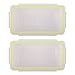 Case Star ® 2 Pieces Clear Plastic Waterproof Battery Storage Case Holder Organizer for 18650 Battery / 16340 Battery with Case Star Velvet Bag