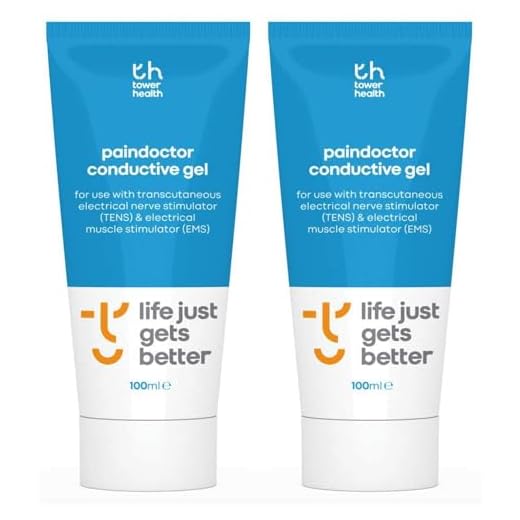 2 x Gel Conductivo para usarse con Masajeadores de Circulación, Doctor de Dolor y Máquinas TENS - Tubo de 100ml