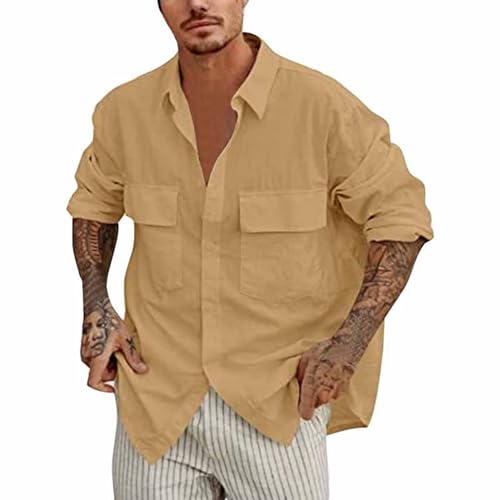 T Shirt Militaire Homme Manches Longues et Polo Blanc Oversize