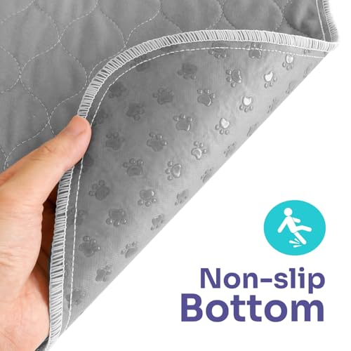 Image of Conkote Reusable Pee Pads for Dogs Extra Large 60 inch x 48 inch Puppy Playpen Mat, Washable Pee Pads Heavy Absorbency Waterproof Dog Training Pads Non-Slip for Housebreaking, Whelping, Potty, Crate