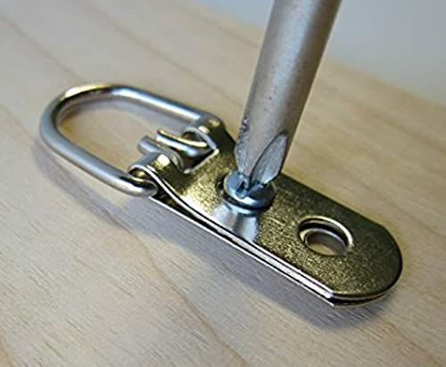 Image of 10009 2 Hole D Ring Hangers with Screws 75lb 4pack