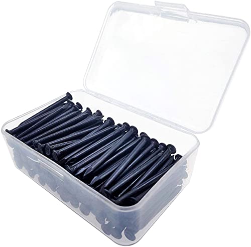 100Pcs Concrete Nails, 2-Inch Masonry Nails, Cement Nails For Wall, Black High Hardness Steel Nails #TOP1