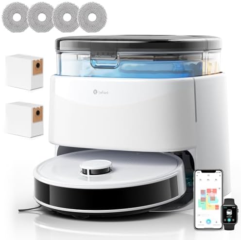 Lefant M3 MAX Robot Aspirador y Fregasuelos, Todo-en-Uno 20000 Pa...