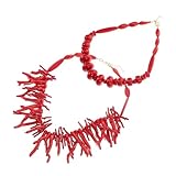 Abraza el estilo con este collar, creando un ambiente elegante para cualquier collar de coral moderno, joyería de coral para mujer