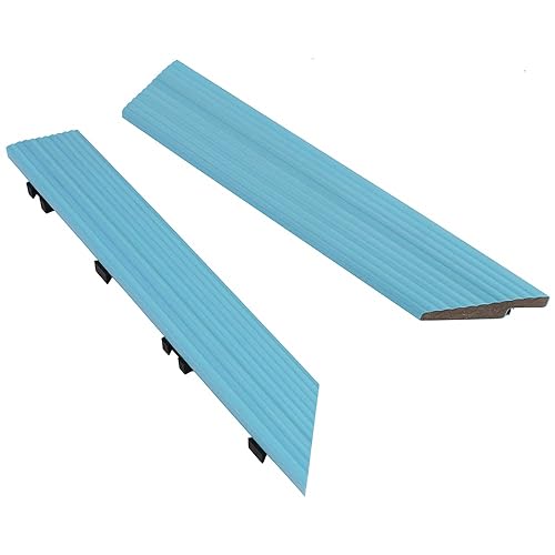 Miniatura 2 de NewTechWood 16 pies x 1 pie de baldosa de cubierta compuesta rápida en esquina interior Fascia en azul griego (2 piezascaja)