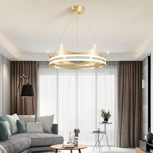 Lustre avec personnalité LED au design atmosphérique pour un salon élégant
