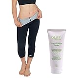 Delfin Spa Women's Heat Maximizing Neoprene Exercise Capris and Anti-Cellulite Cream - Regular & Plus Sizes