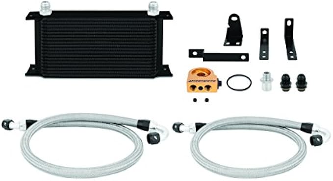 Mishimoto MMOC-S2K-00TBK Oil Cooler Kit Thermostatic Compatible With Honda S2000 2000-2009 Black