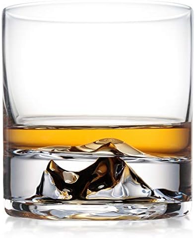 63 Above EVEREST Whiskey Glasses Set of 2. Premium Bourbon Glasses for Scotch and Whisky Lovers - Luxury Whiskey Gift for Men, Husband or Dad.