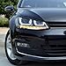 HDirect Headlight Eyebrow Golf 7 Upgrade | Stylish Eyelids Trim Cover for Golf 7 GTI MK 7 | Headlight Eyebrow Compatible With Golf 7 | Black