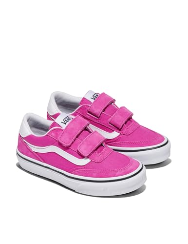 Vans Youth Brooklyn LS V Shoe | Kids' Low-Top Sneakers for Boys & Girls, Casual Fashion Footwear, Canvas Raspberry Rose, 3.5