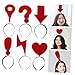 SUPVOX 6PCS Creative Question Mark Heart Arrow Designs for Valentine's Day Halloween Cosplay Everyday Wear Lightweight Comfortable Accessory for All Ages