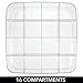 mDesign Vitrina coleccionista – Caja expositora para pared en plástico con 16...