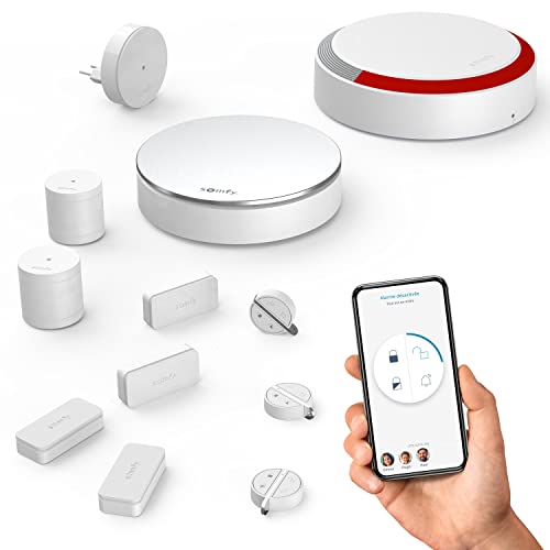 Somfy 1875273 - Home Alarm Plus Integral | Alarme Maison avec détecteurs de Mouvement et d’Ouverture additionnels | Somfy Protect | Compatible avec Amazon Alexa, l’Assistant Google et Tahoma