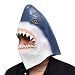 PARTY STORY Shark Mask Halloween Latex Animal Mask Novelty Rubber Costume Full Head Masks, blue, Free size
