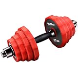 ダンベル 片手 20kg Wolfyok 純鋼製 アレー アレイ バーベル 錆びない 筋トレ ウェイトトレーニング器具 ダイエット 無臭素材 床傷防止