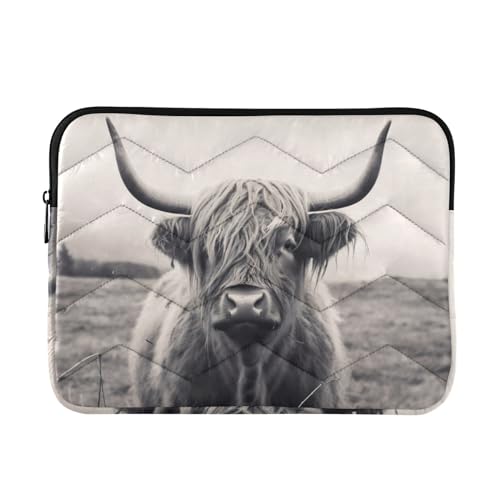 Funda para Laptop Highland Cow 13-14 Pulgadas Impermeable miniatura 1