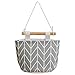 Produktbild Profuroad Leinen-Hängetasche, für Schmuck, kleine Gegenstände, Wandmontage, Aufbewahrungstasche, multifunktional, zum Aufhängen, grau, 14,5 x 13 x 7,5 cm grau