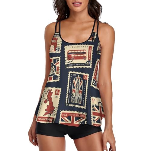 Robe de plage tankini femme pour masquer le ventre avec shorty maillot de bain