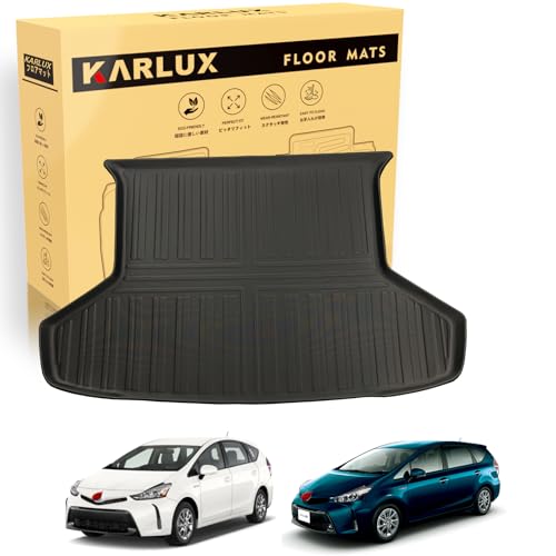 KARLUX �v���E�X �� 40�n ��p�̃��Q�b�W�}�b�g�B3D�J�[�}�b�g�͖h���E�h���E�h����TPE�f�ސ��BPRIUS-ALPHAa 40/41�n 2011�N5��-2021�N �ɍœK�����ꂽ�J�X�^���݌v�B (�g�����N�}�b�g)