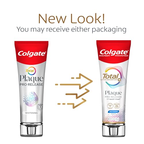 Colgate Total Plaque Pro Release Whitening Toothpaste, 2 Pack, 3.0 Oz Tubes - Image 3