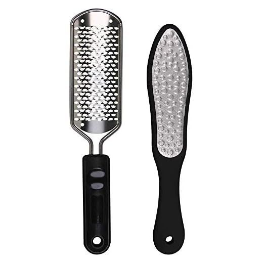 Oneleaf 2PCS Professional Pedicure Rasp Foot File Cracked Skin Corns Callus Remover for Extra Smooth and Beauty Foot