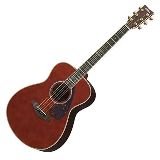 Yamaha L-Series LS16 LS16 Concert Size Acoustic-Electric Guitar with Gig Bag - Dark Tinted