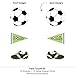 Big Dot of Happiness Soccer Party Centerpiece Decorations - 15-Piece Table Toppers Set, Sports Theme Baby Shower Birthday Party Decor, Soccer Ball Cleats Banner Design, Multi-Purpose DIY Celebration