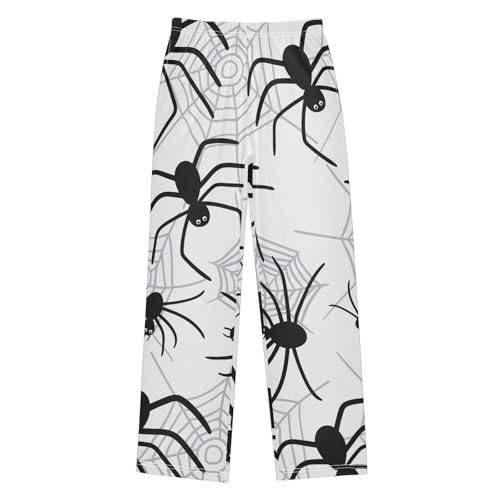 Spiderweb Boys Pants Boys Athletic Pants Long Pant for Boywith Pockets Wide-Leg Size 6-14Y