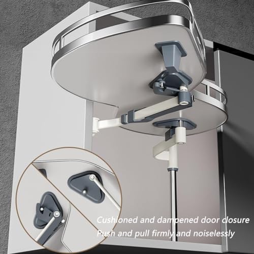 Organiseur de placard d'angle pour optimiser l'espace bas de cuisine