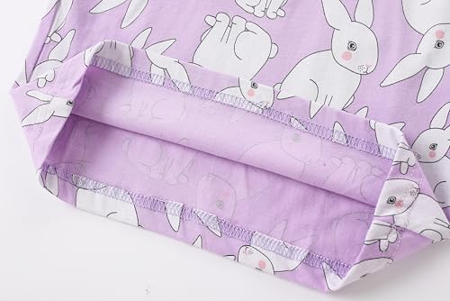 Popshion Little Girls Mermaid Pajamas 2 Piece Set 100% Cotton Sleepwear Toddler Clothes for Kids Baby Ladybug Style PJs4